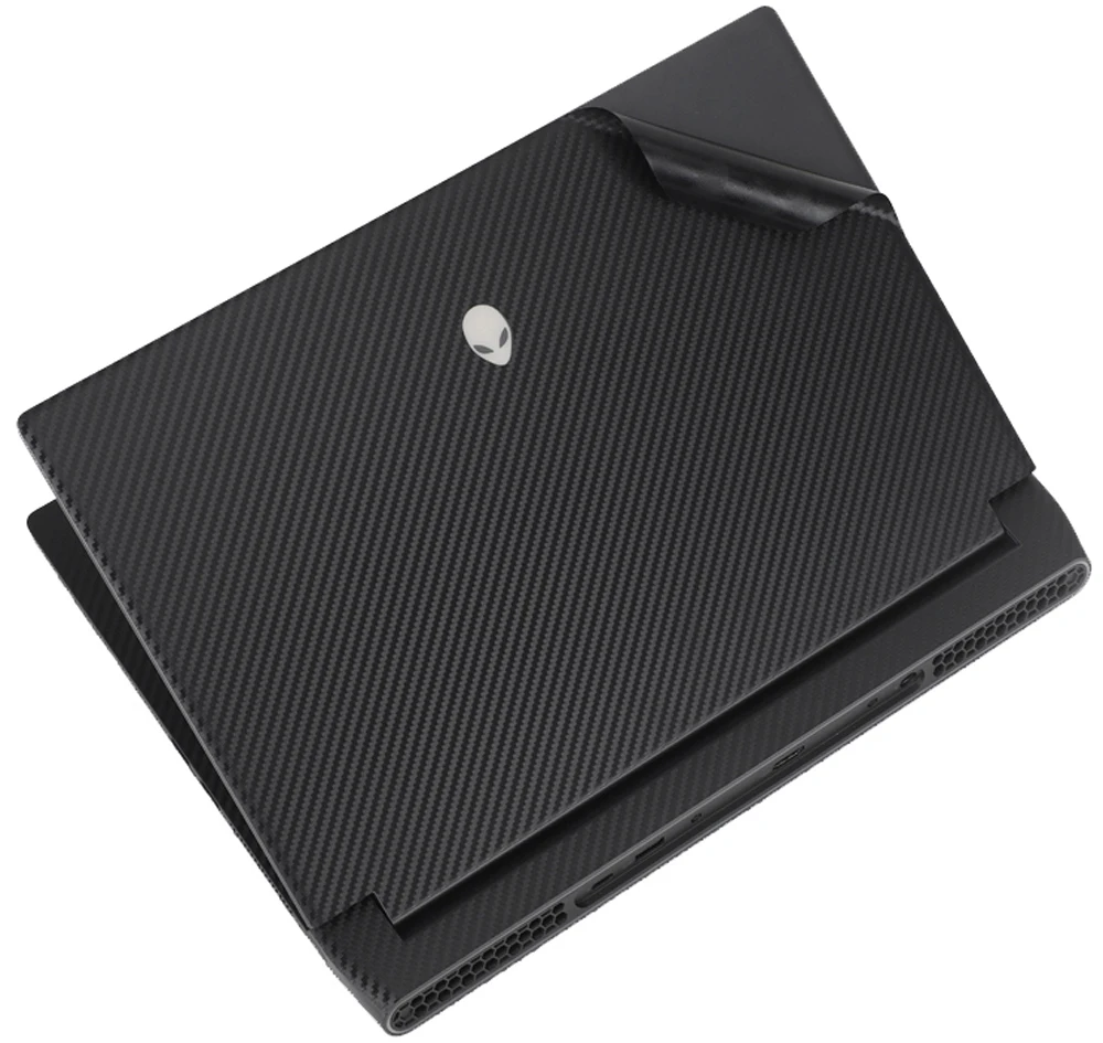 Специальная наклейка из карбонового винила для ноутбука Dell Alienware X14 14" / M15 R7 15.6" 2022 года выпуска.