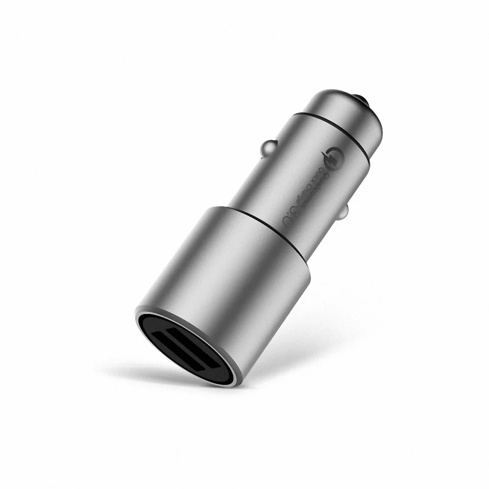 

Укладчик для Xiaomi Mi, зарядка для автомобиля QC3.0 X2, двойной USB, быстрая зарядка, макс. 5 В/3 А, 9 В/2 А, 15 В/1,5 А, стиль металлический