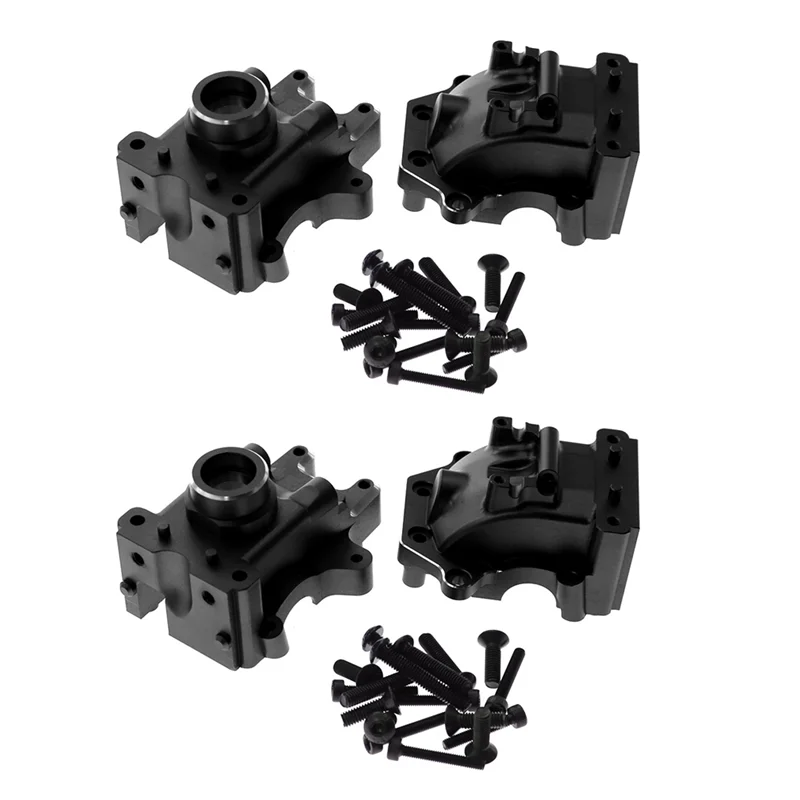 

2 Set Aluminum Front and Rear Bulkhead Gearbox Housing 9529 for 1/8 Traxxas Sledge RC Car Upgrades Parts,2