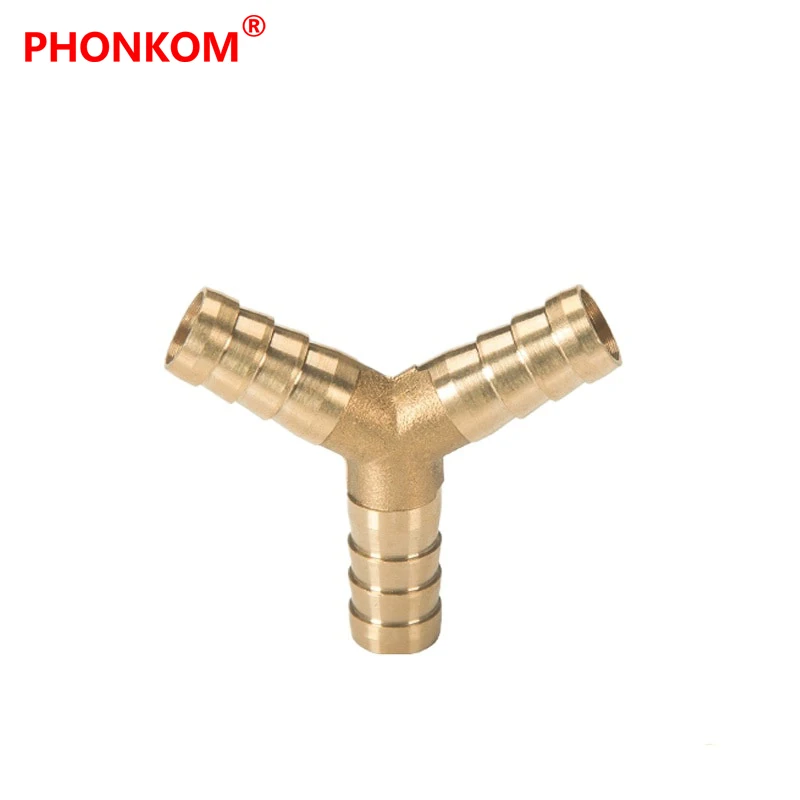 Латунный фитинг-адаптер PHONKOM 2 3 4 Way прямой/L/Tee/Y/Cross 6 мм-19 мм медная труба для шланга