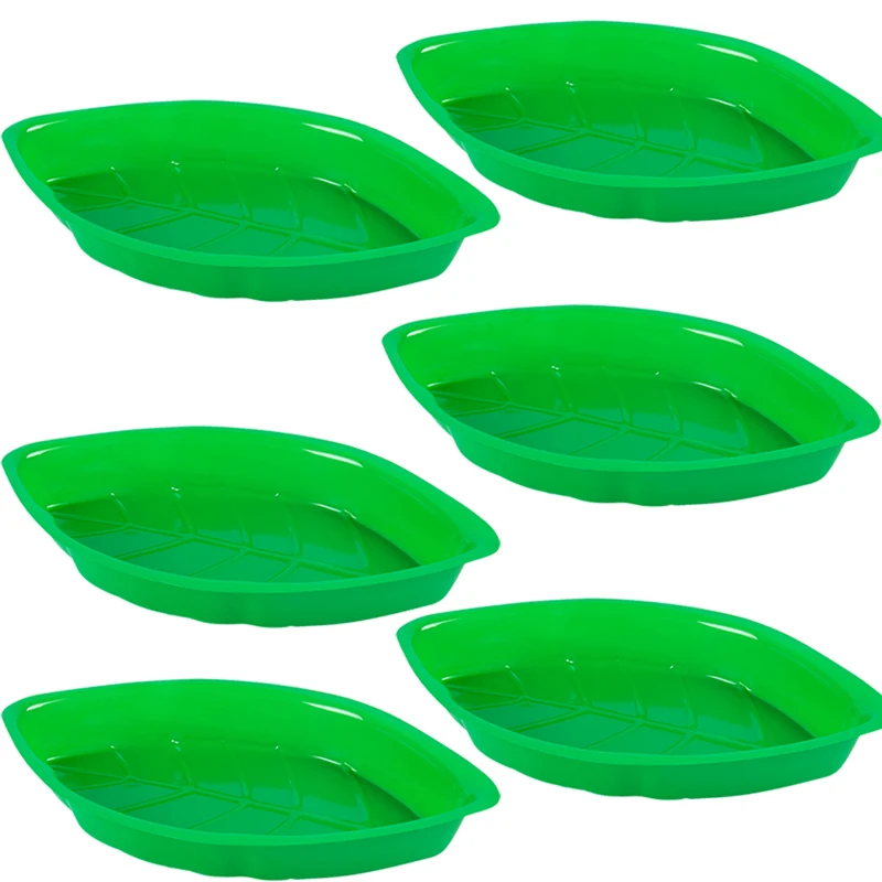

Jungle Party Green Leaves Plate Jungle Birthday Party Supplies Candy Fruit Plate Tropical Hawaii Aloha Summer Wedding Decoration