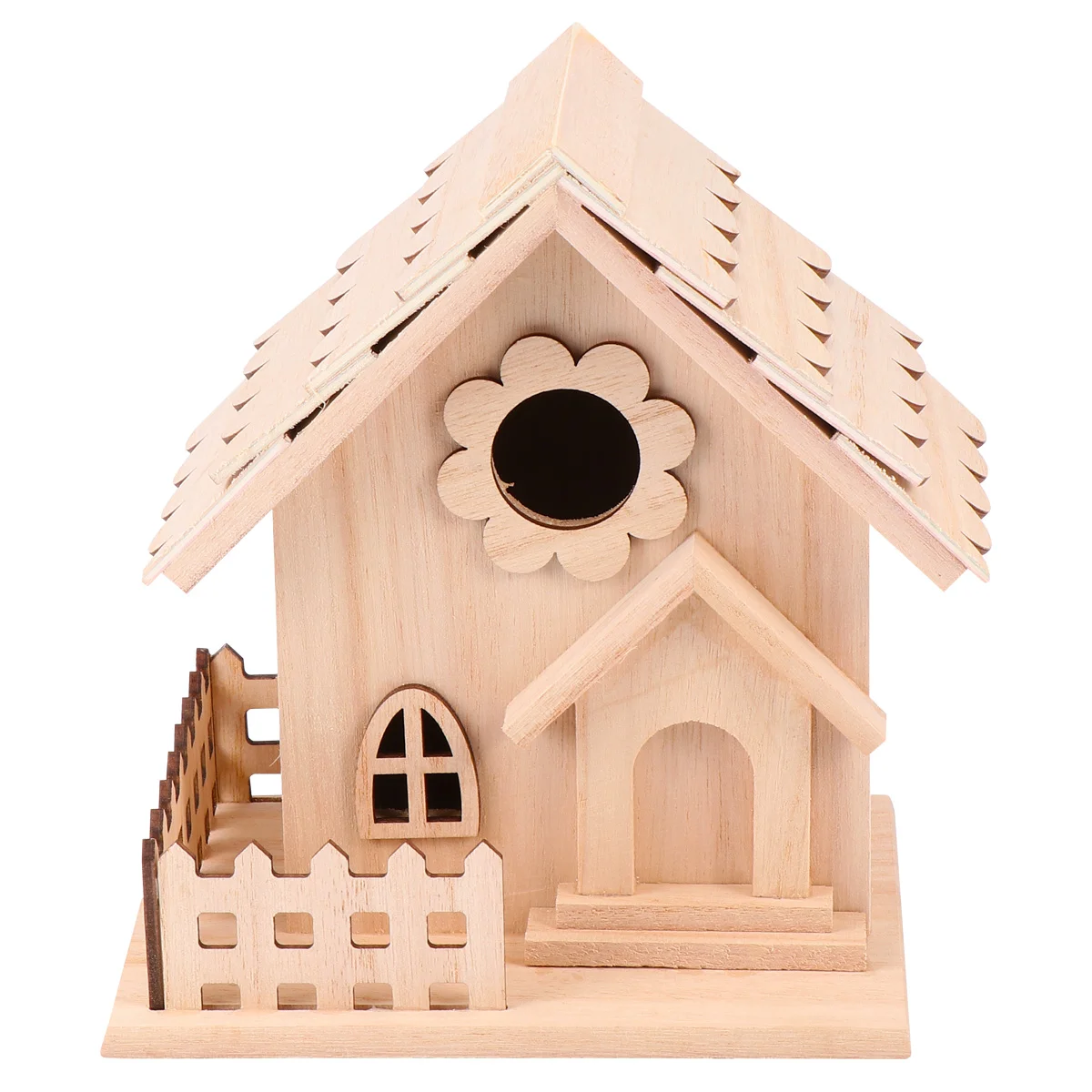 

1 Pc Wooden Birds House Set Hummingbird Garden House Unfinished Bird House Parrot Habitat Bird House to