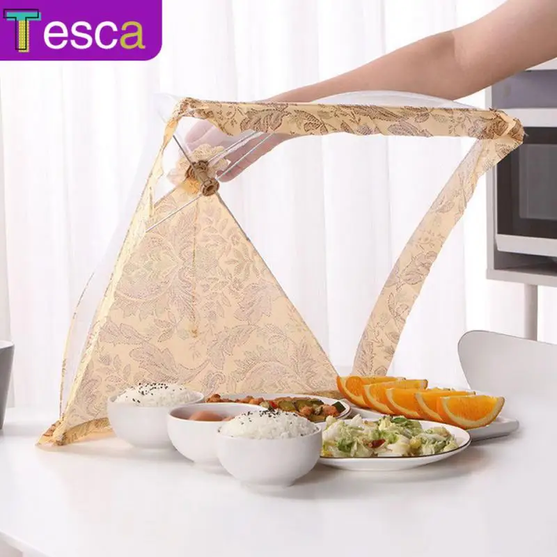 

Umbrella Style Food Cover Collapsible Picnic Barbecue Party Anti Mosquito Fly Resistant Net Tent Kitchen Gadgets Dinner Table
