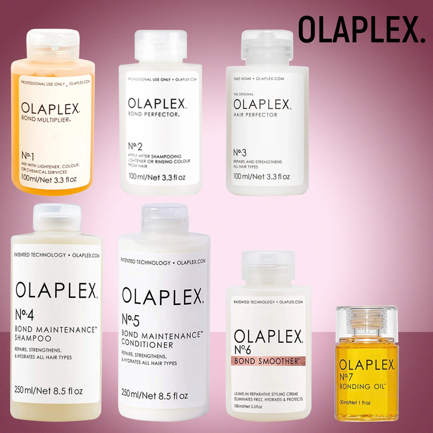 

Olaplex Hair Perfector N1/2/3/4/5/6/7Repairing Treatment 250ml All Hair Types NO Bond Smoother Hair Conditioner Care Repair Mask