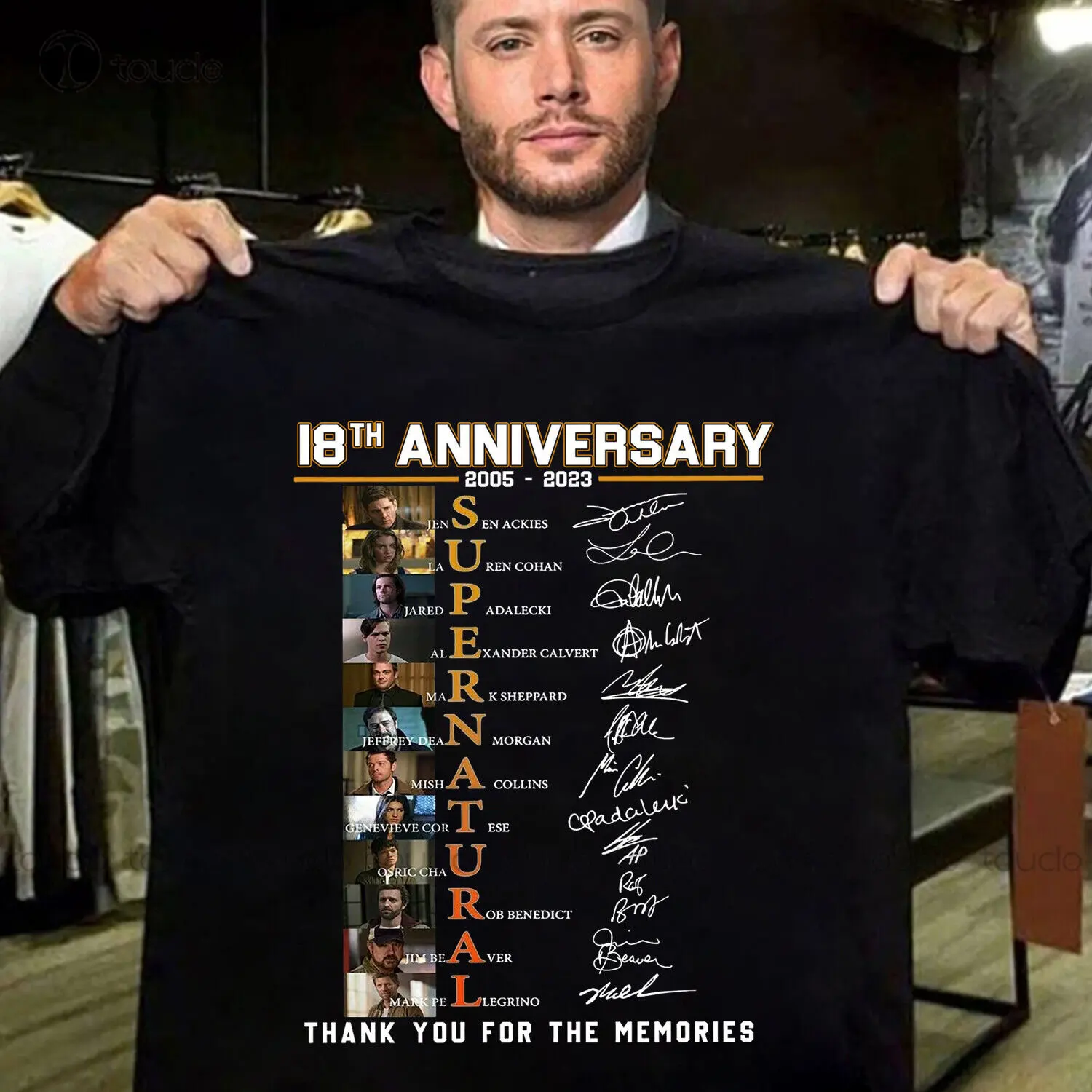 

18Th Anniversary 2023 Supernatural Signatures Thank You The Memories Film Shirt Women Graphic Tshirt Digital Printing Tee Shirts