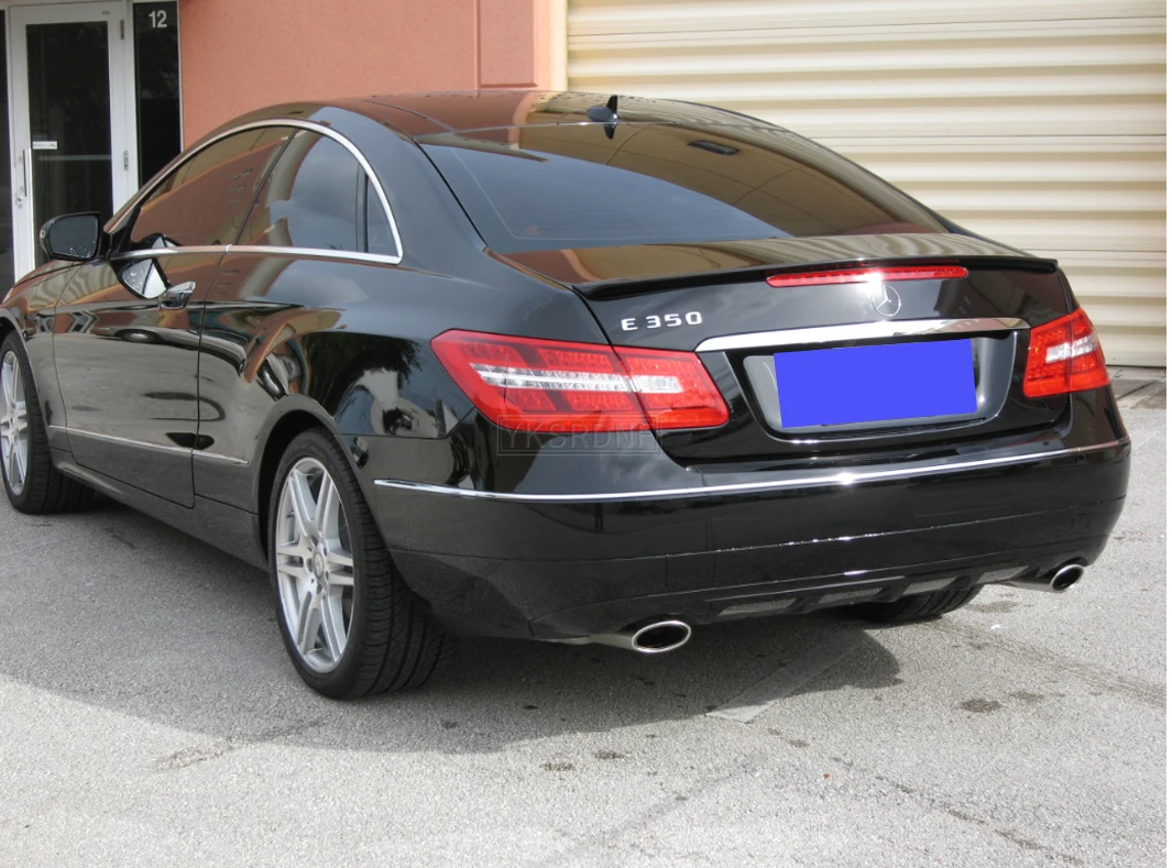 E class w207 c207 carbon fiber rear bumper trunk spoiler wings for mercedes 2010 - 2016 2-door coupe convertible e250 e200