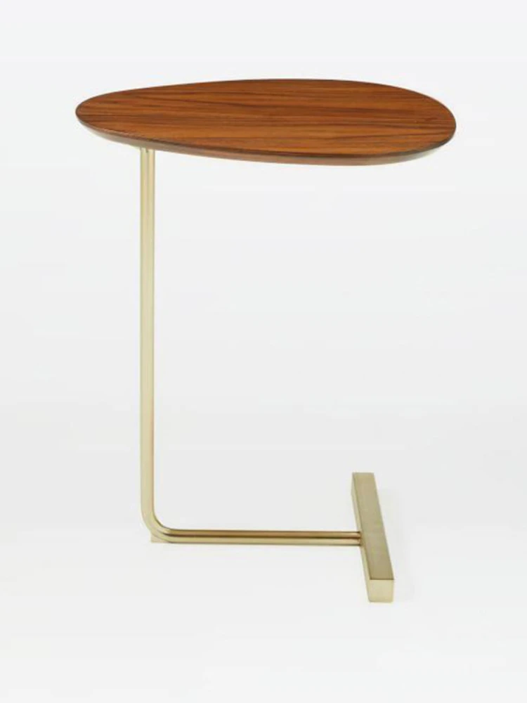 Скандинавский Железный арт овальный журнальный столик для дома Маленький