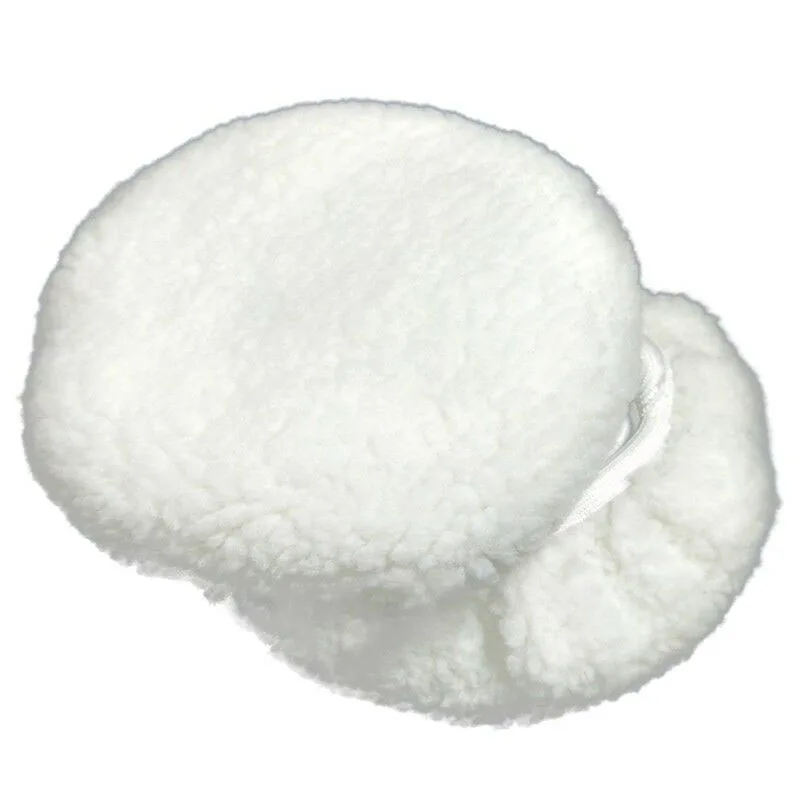 

5pcs White Polishing Bonnet Buffer Pads Set Soft Wool Washable Reuseable For 5-6" Car Polisher Waxing Kitchen Bathroom Cleaning