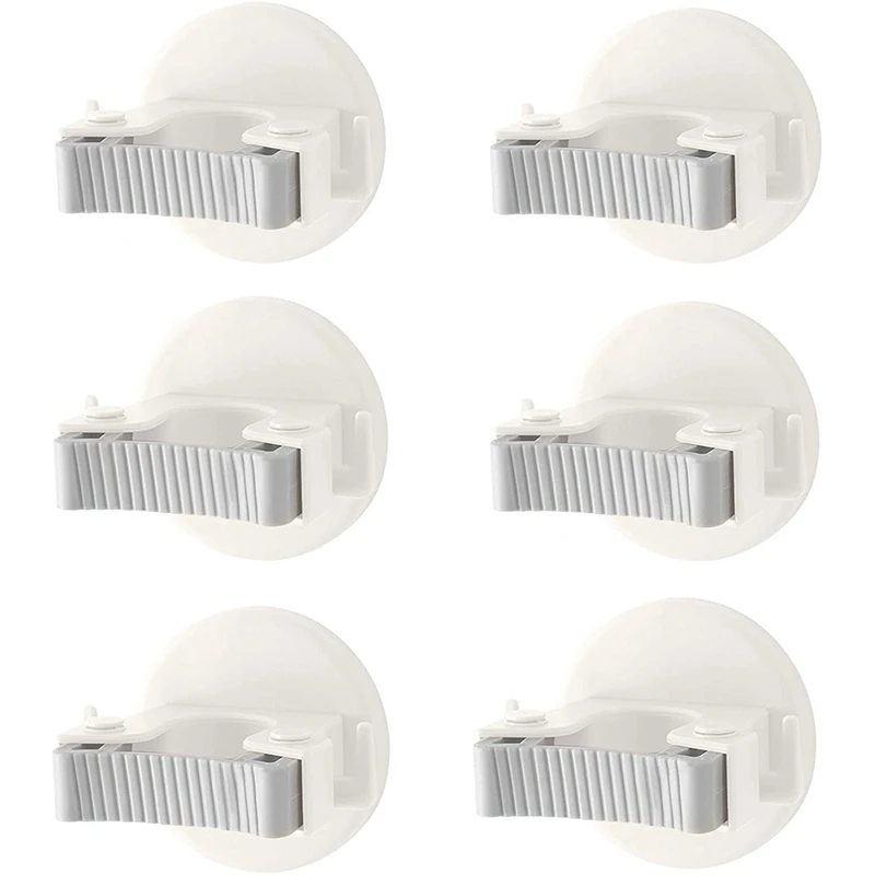 

Broom Holder Wall Mount with Command Hooks Heavy Duty Mops Holder Organizer Anti-Slip Home Storage and Organization Tool