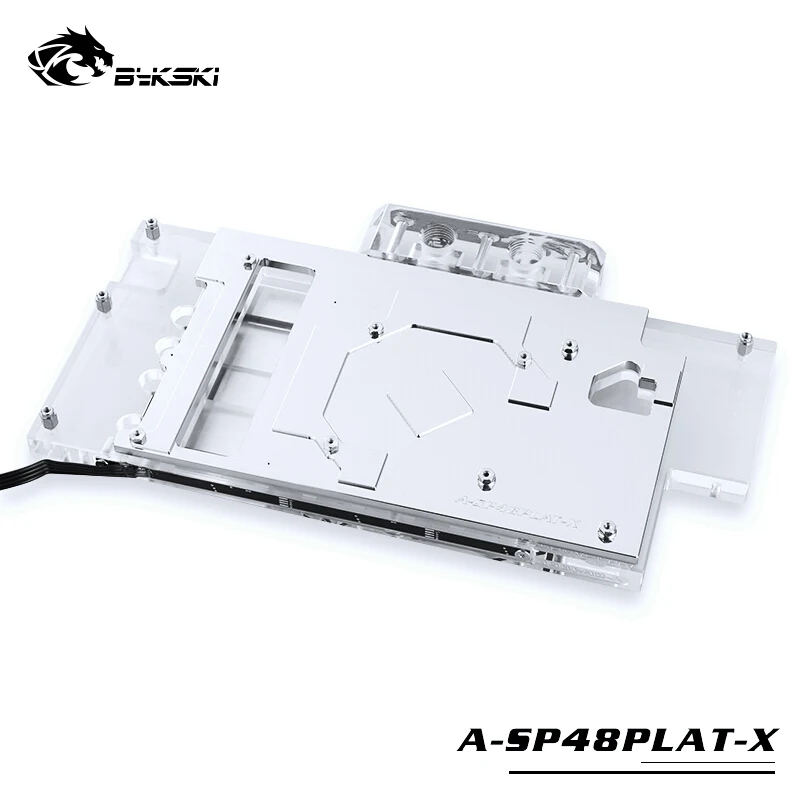

Водный блок BYKSKI Gpu для Sapphire Nitro + Radeon RX470/480/с полным покрытием, графический блок, RGB светильник ка