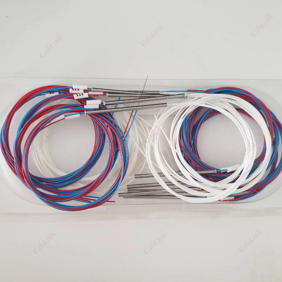 10pcs 10/90 20/80 30/70 40/60 50/50 Different Types 1x2 0.9mm Unbalanced Coupler Fiber Optic FBT Splitter, Without Connectors