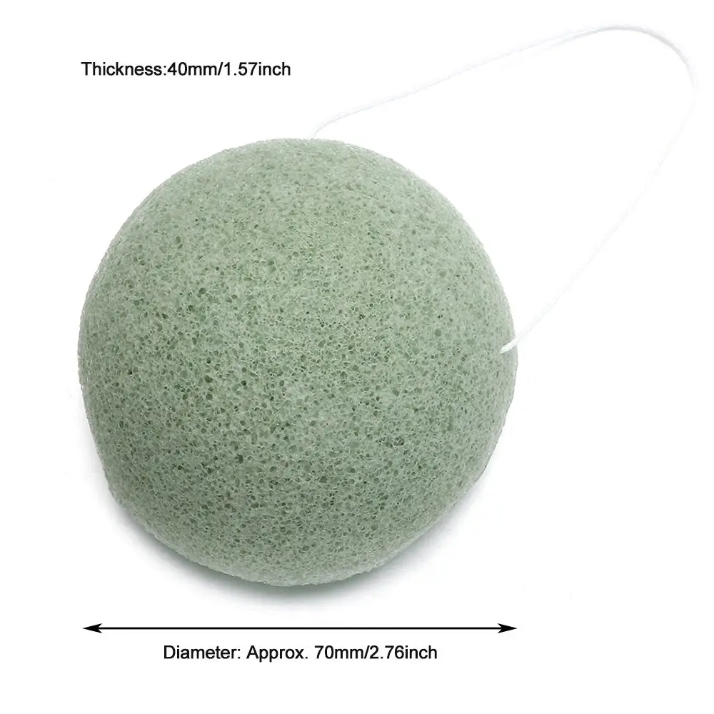 Губка Konjac для мытья лица, круглая губка konjac konnyaku, очищающий отшелушивающий крем для лица, спонж для купания, спонж для мытья лица (art.: 3920cb15929d0) - 3920cb15929d0