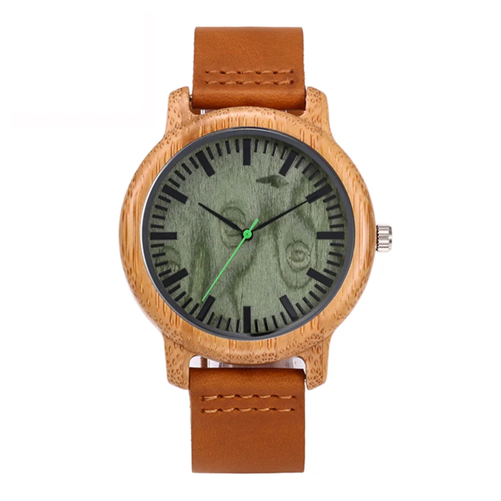 Delicate Deportivo Para Mujer Men's Watches Bamboo Quartz Movement Wristwatch Toddler for Child