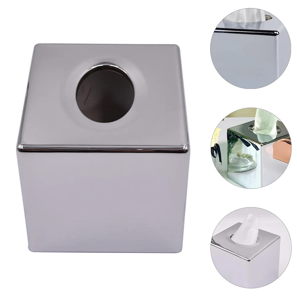 

Holder Tissue Paper Box Cover Towel Metal Stand Dispenser Roll Napkin Facial Standing Desktop Toiletstorage Bathroom Vanity