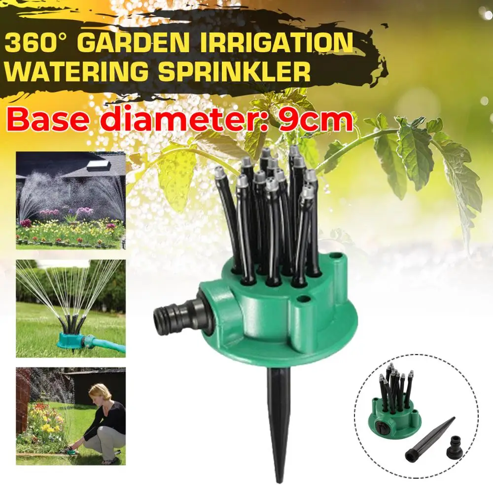 

360°Garden Irrigation Watering Sprinkler Irrigation Flow Dripper Water Drip Head