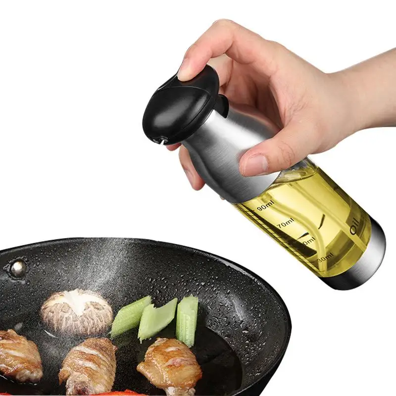 

Olive Oil Sprayer 100ml Oil Sprayer For Cooking Food Grade Portable Reusable Oil Sprayer Bottles Kitchen Gadgets For Air Fryer