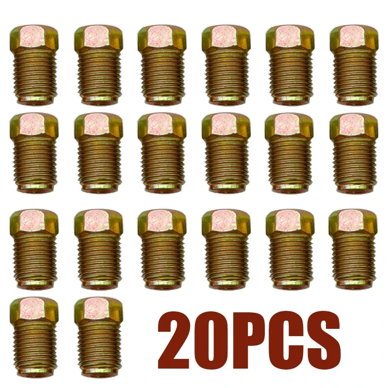 Винтовые гайки с наружной резьбой 10/20/50X 10 мм x 1 мм для тормозной трубы 3/16 дюйма, метрические тормозные трубки, фитинги, соединители