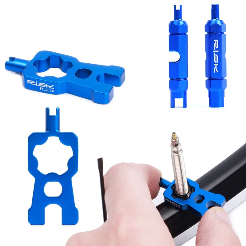 

4in1 Bicycle Schrader Valve Wrench Presta Valve Core Multifunction Disassembly Installation Tools for MTB Road Bike