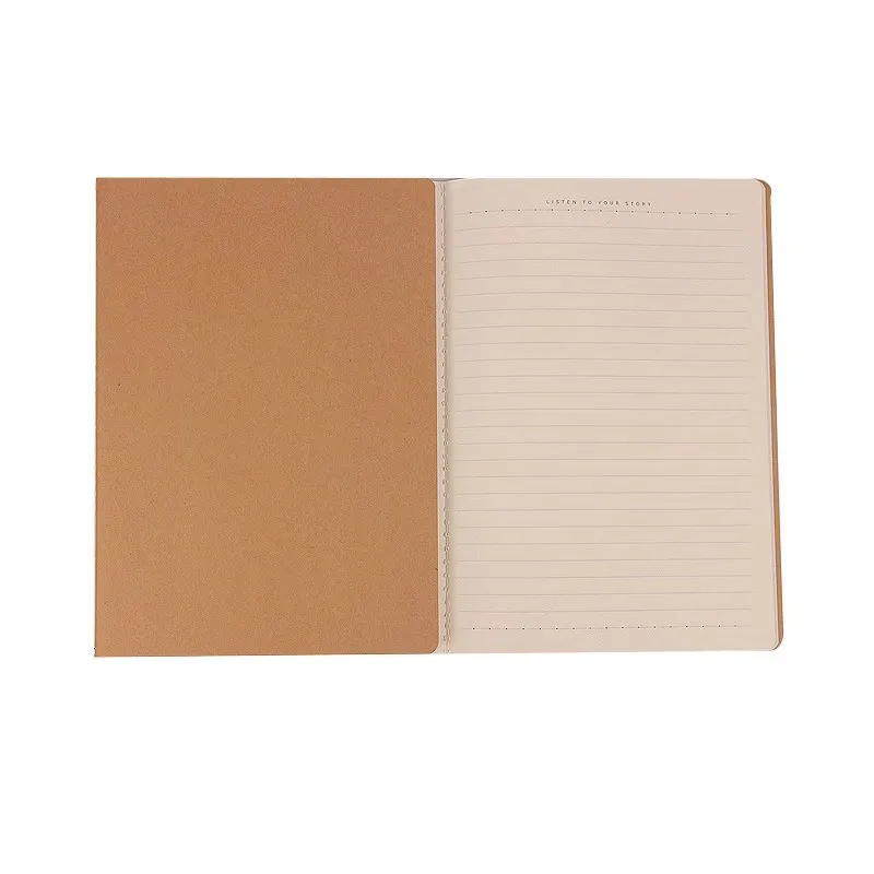 Car Line Kraft Paper Black Cardboard Notebook B5 Blank Horizontal Line Notepad Planner Class Budget Learning Draft Mark Book