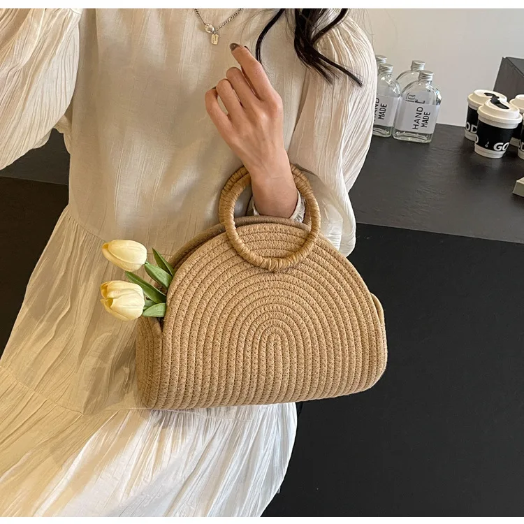 Сумочка Соломенная пляжная сумка для отдыха на море и в западном стиле