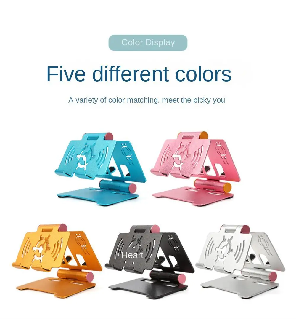 

Multifunctional And Convenient Home Mobile Phone Bracket Aluminum Alloy Flat Universal Bracket Desktop Mobile Phone Bracket