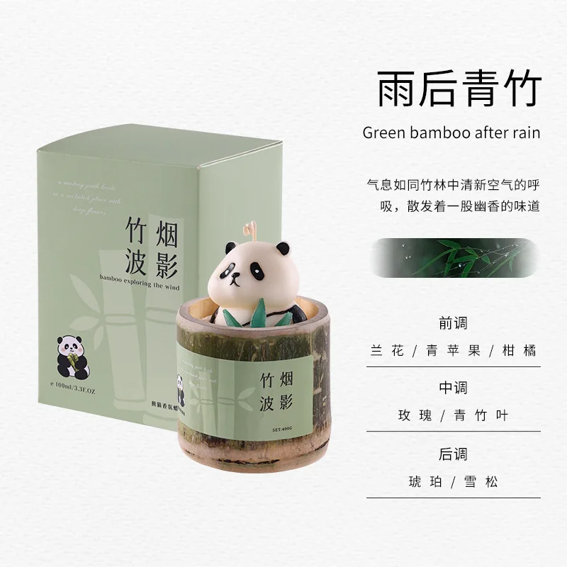 Свеча для ароматерапии в виде панды ручной работы свадьбы сопровождении