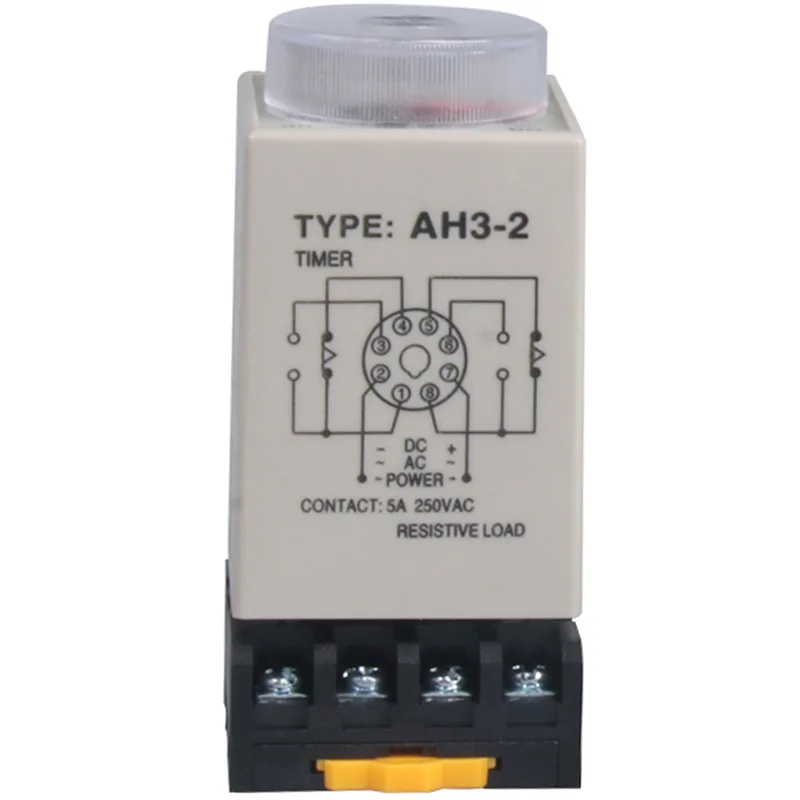 Реле времени AH3-3: Φ AC 220v DC 24v12v регулируемый таймер Управления задержкой 8 pin