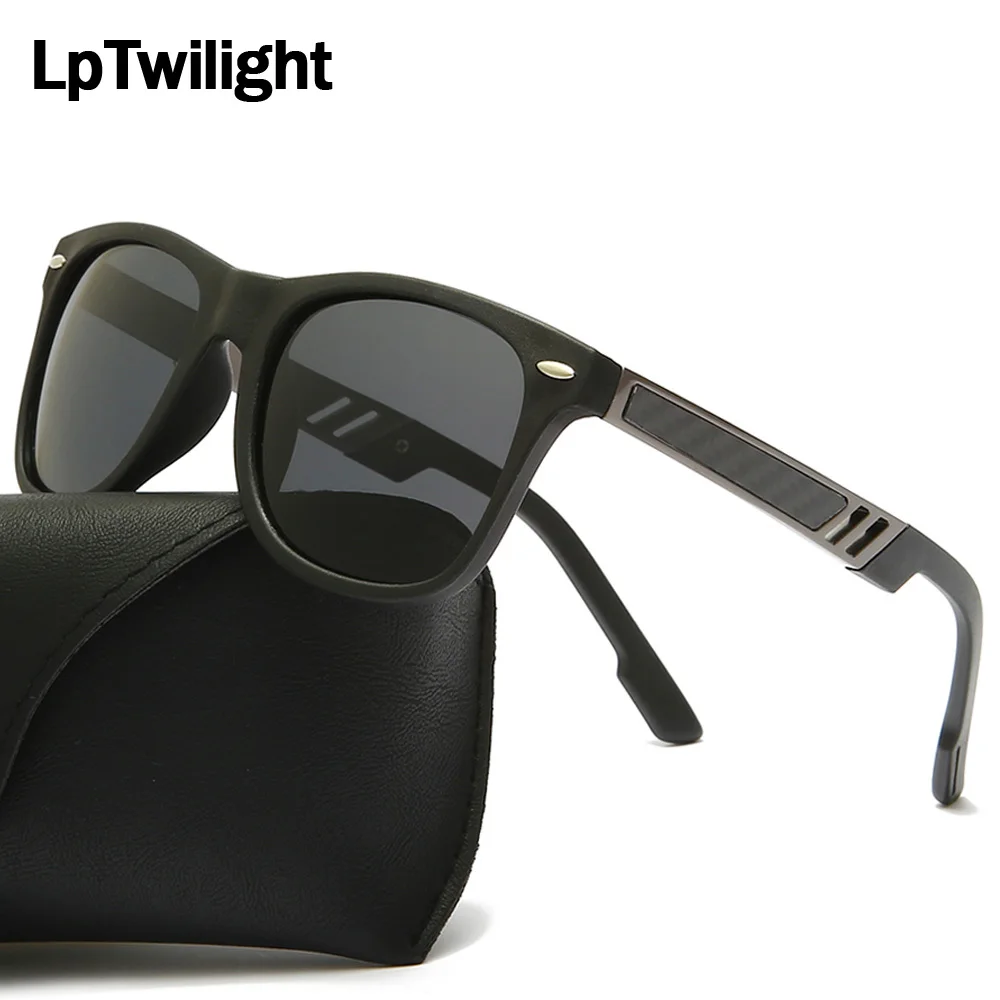 

Мужские солнцезащитные очки с поляризацией, винтажные квадратные солнечные очки для вождения, брендовые дизайнерские очки с защитой UV400, 2022