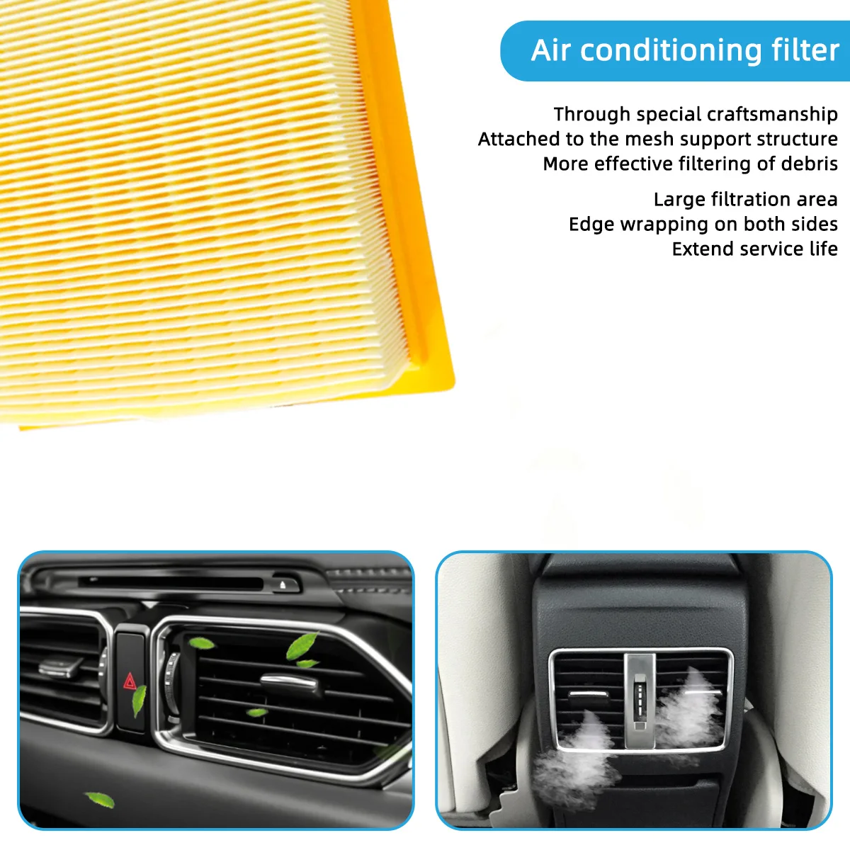 Воздушный фильтр для автомобильного двигателя пыльца контроля климата сменные