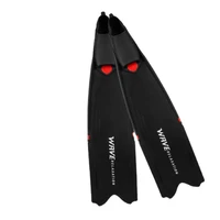 soft silicone freediving long fins swimming fins diving flipper training boost fin
