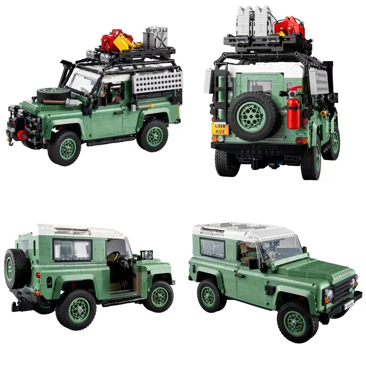 

Technical Classic Defender 90 Lands Rover Compatible 10317 Model Car Building Block Display Vehicle Bricks Toys Gift Adult Boy