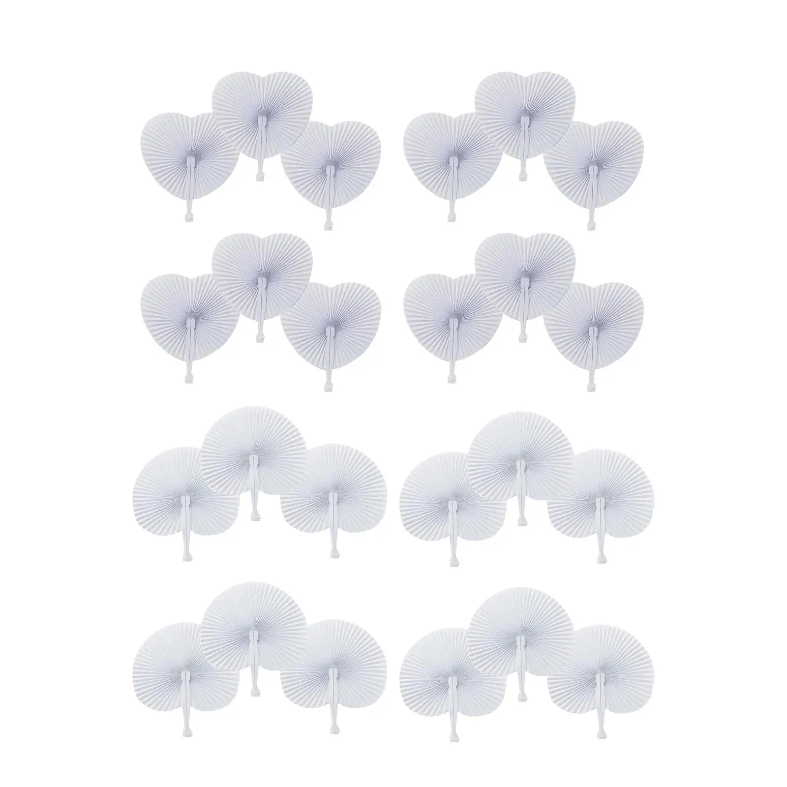 

12 упаковок, карманные вееры, подарки для женщин, маленькие украшения вечерние, складной веер, веер из белой бумаги для детской вечевечерние ...