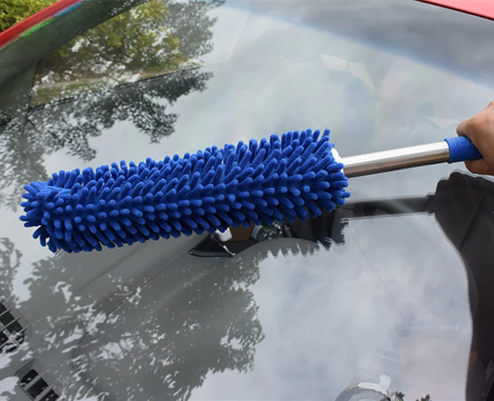 

1Pc 53 cm Extra Long Flexible Car Wash Brush Microfiber Noodle Chenille Alloy Wheel Cleaner Cleaning Tool