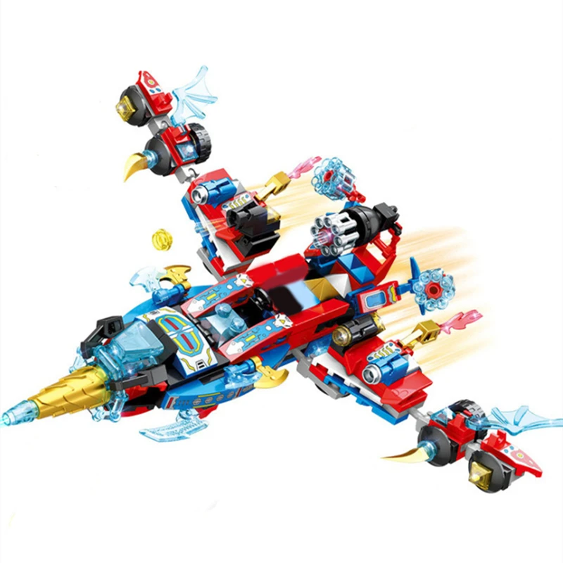 

360PCS Spider Super Aircraft Hyper истребители строительных блоков 4 фигуры супер герои кирпичи подарочные игрушки для детей мальчиков