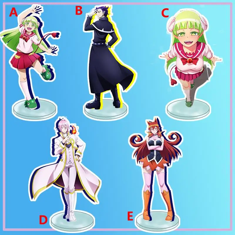 

Anime Stand Mairimashita! Iruma-kun Naberius Kalego Valac Clara Acrylic Figure Display desktop decoration 15cm