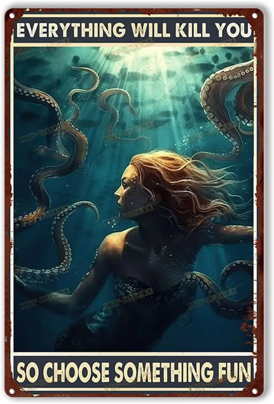 Оловянная металлическая вывеска Металлическая Все убить тебя так выбрать Something