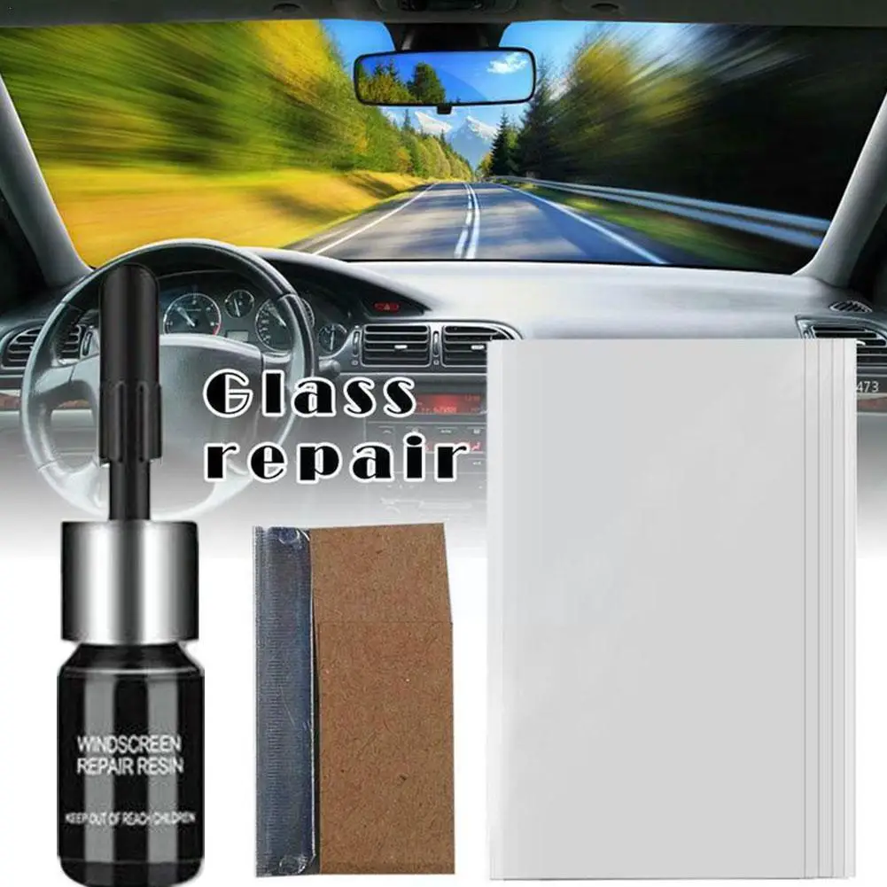

Набор инструментов для ремонта лобового стекла автомобиля, жидкий полимер для ремонта окон и царапин E8F6