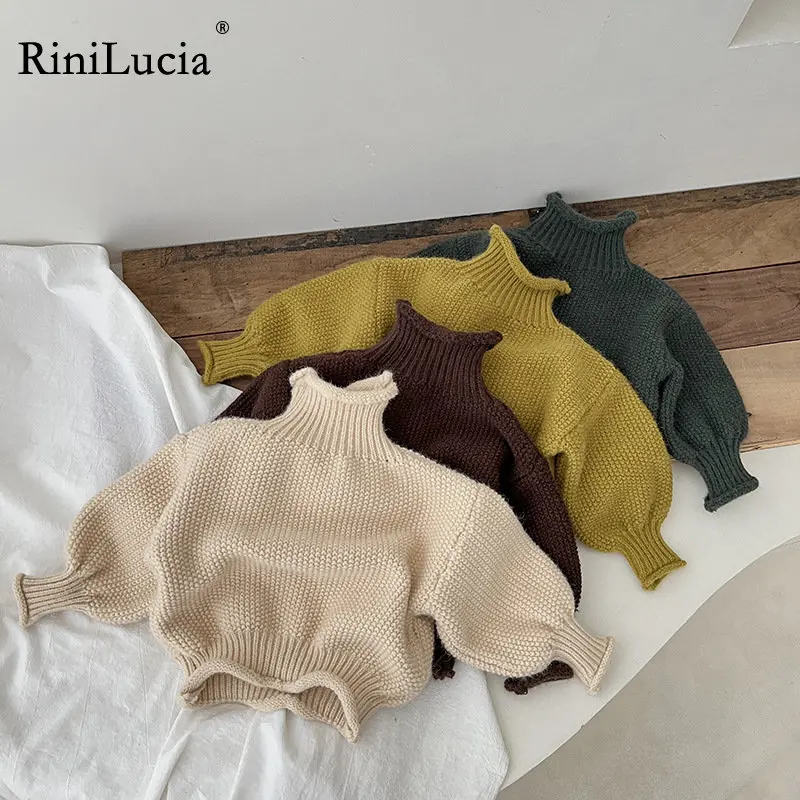 

RiniLucia Autumn New Baby Boys Girls Clothes Baby Sweater Toddler Knit Sweater Newborn Knitwear Long Sleeve Cotton Pullover Tops