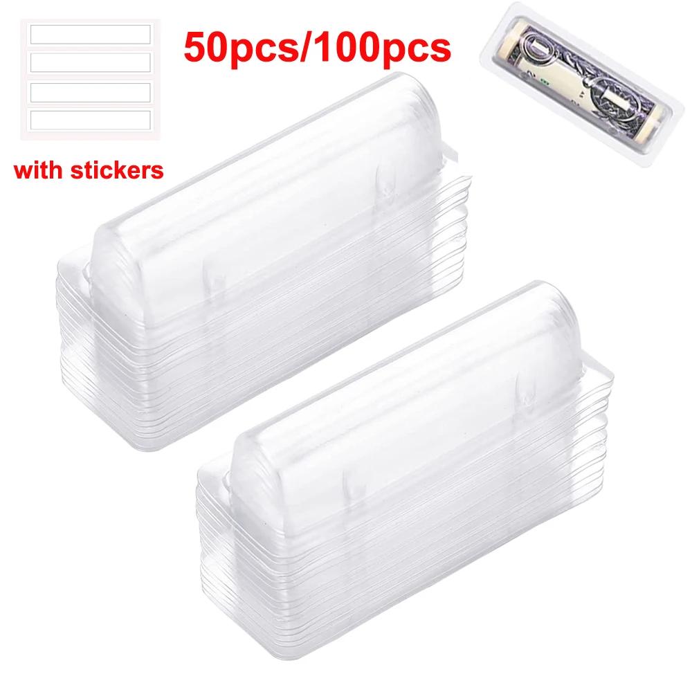 

Прозрачные чехлы для денег 50 шт.