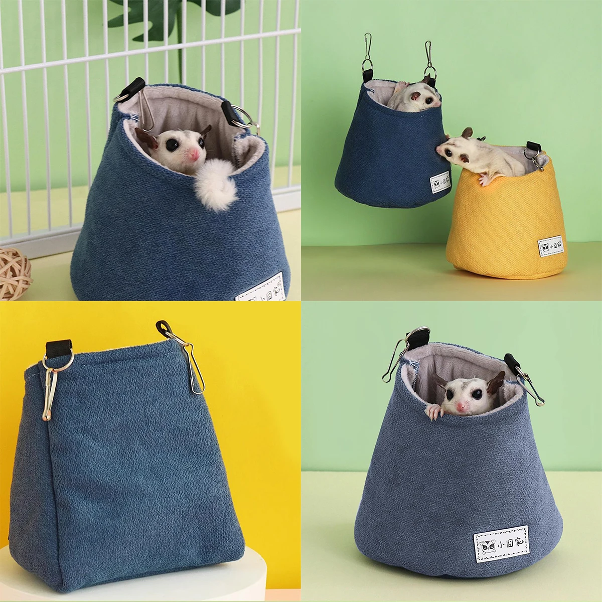 Теплый хлопковый гнездо Honey Possum хомяк белка подвесной гамак спальный ежика