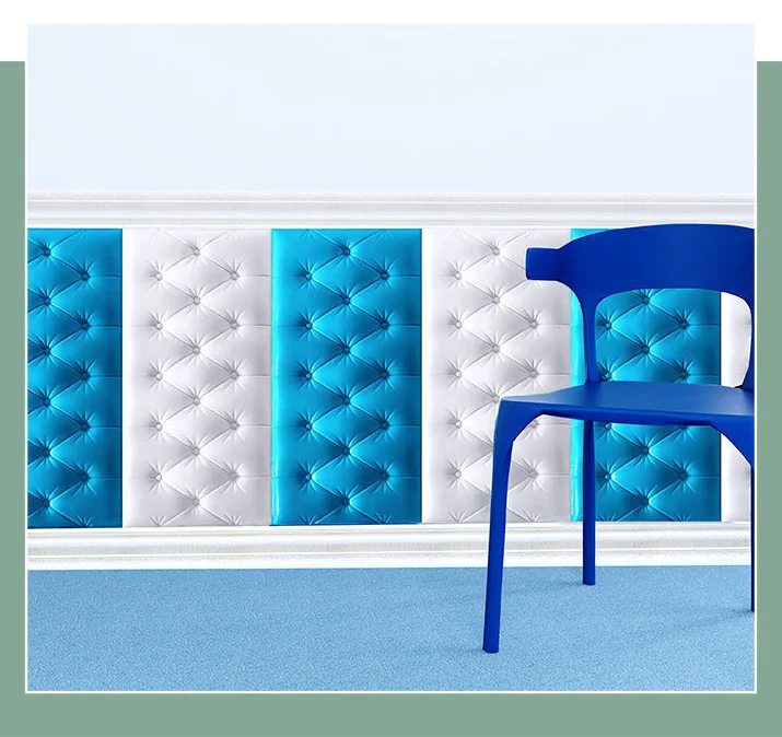 DD18 3D наклейки на стену изголовья детская спальня самоклеящаяся мягкая упаковка