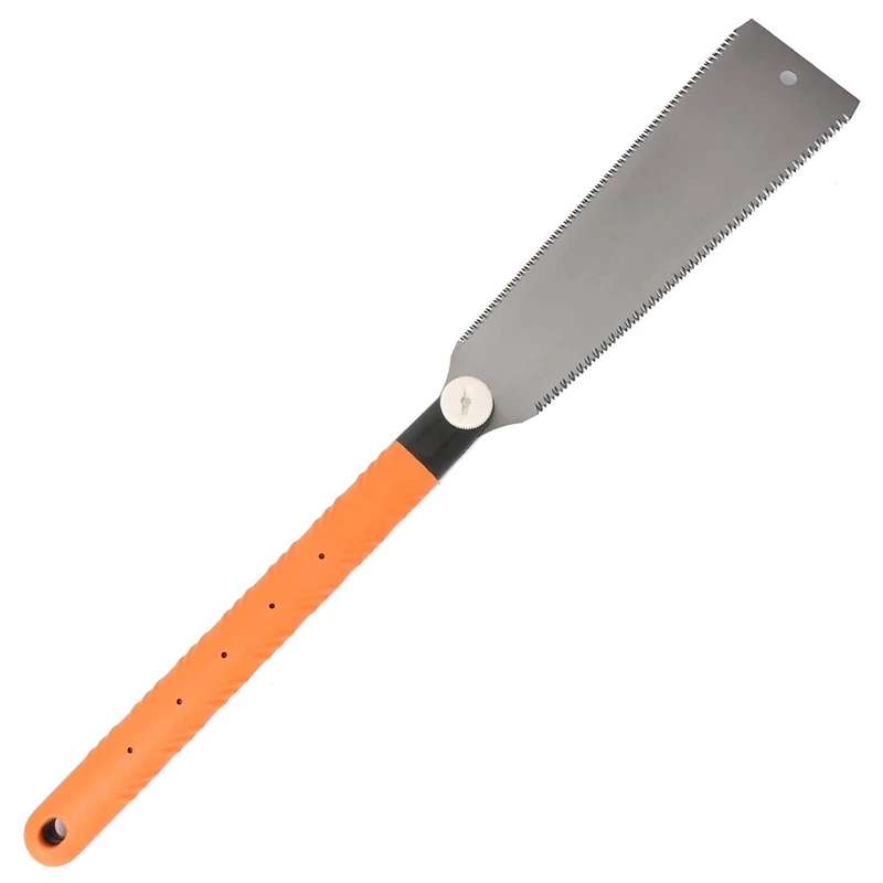

Carbon Steel Woodworking Saw, Double-Sided Fine-Tooth TPR Handle, Manual Saw For Cutting Bamboo, Wood And Plastic