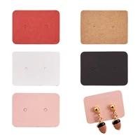 kissitty 500pcslot style rectangle earring display cards blank kraft paper tags for ear studs jewelry display 3 52 5cm