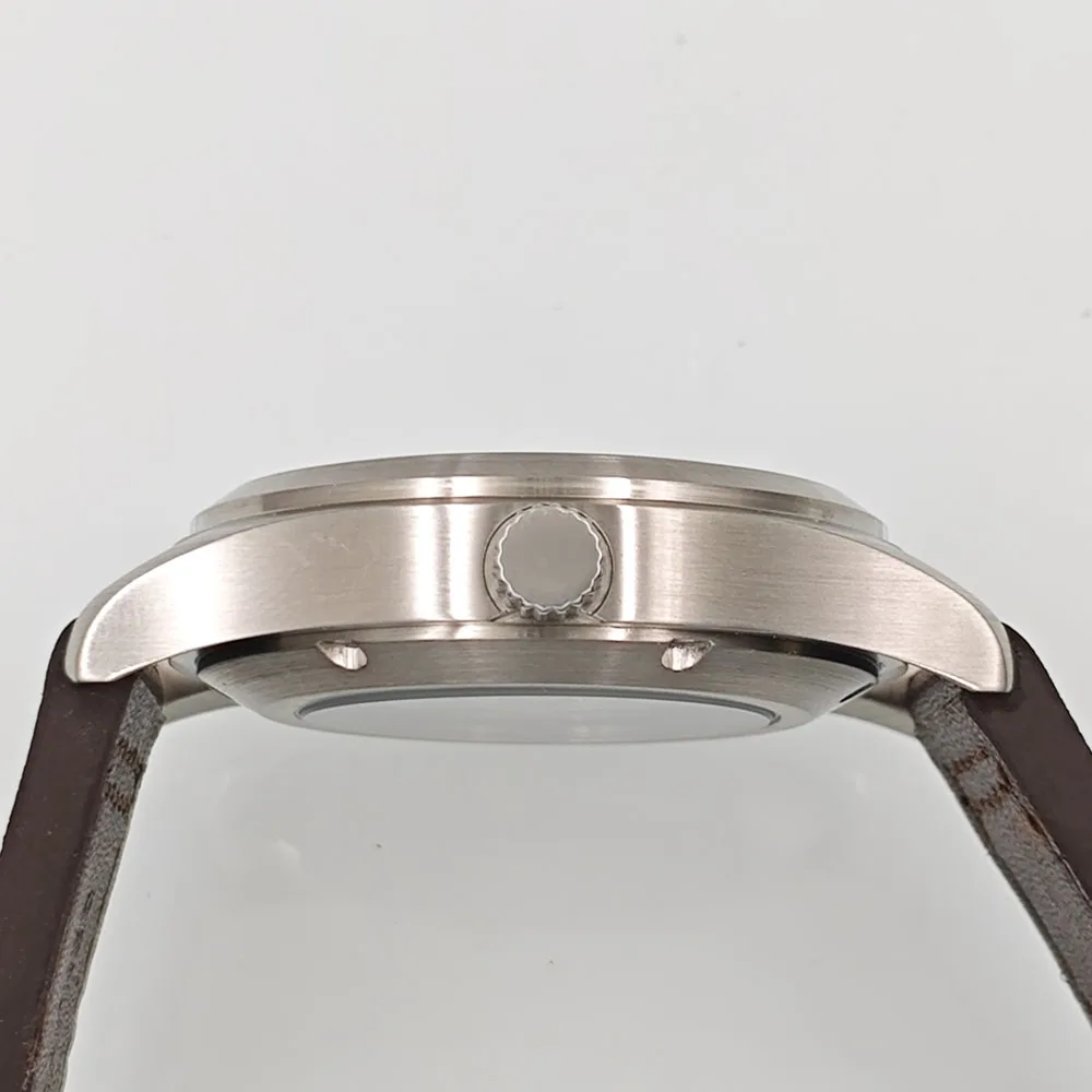 Мужские часы Corgeut 36 мм/39 мм черные синие зеленые белые циферблаты серебристый PVD