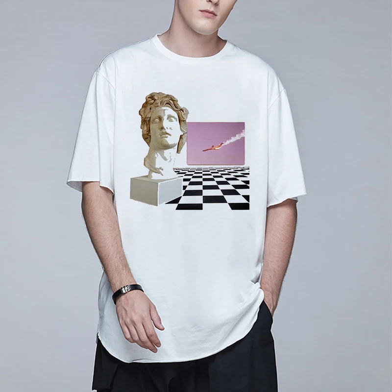 Футболка Vaporwave Мужская в стиле ретро модная уличная одежда харадзюк хип-хоп