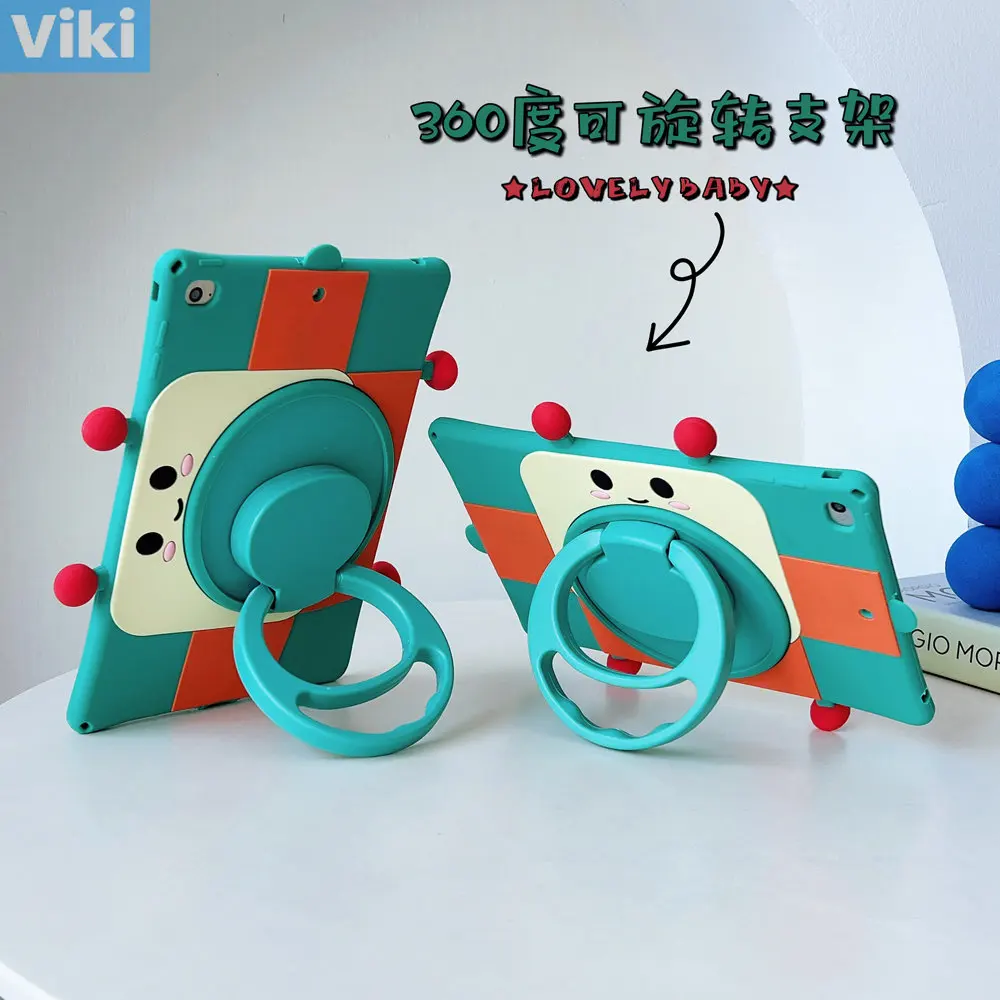 

Чехол для Huawei Mate Pad MatePad SE, 10,4 дюйма, детский чехол с рисунком, безопасный силиконовый чехол для планшетов, вращающийся чехол с ремешком