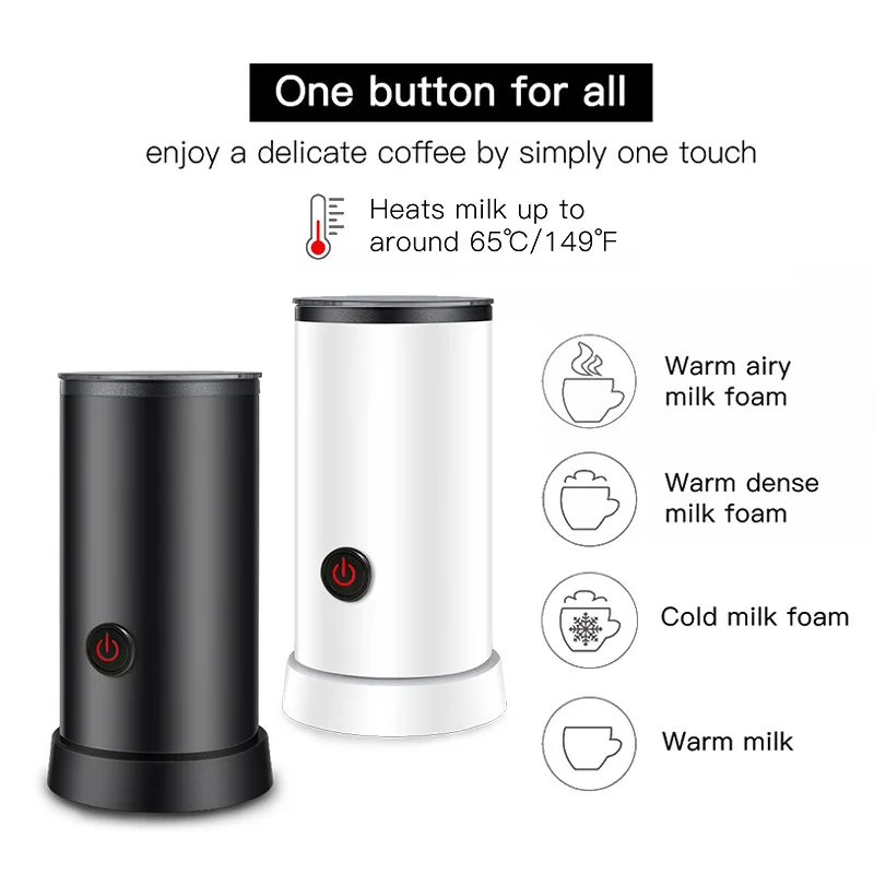 Hot Chocolate Hot And Cold Milk Frother Stainless Steel Hot Milk Household Milk Frother Small Hand-held Milk Frother