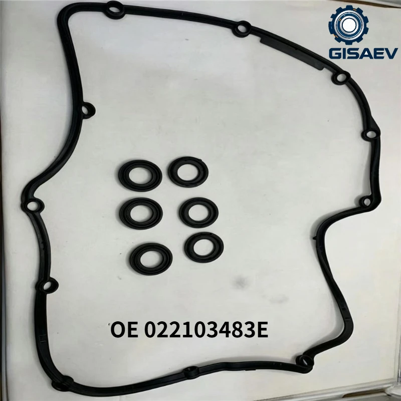 Фото Комплект прокладок крышки клапанов GISAEV 1Set OE 022103483E 95510448401 для VW Touareg, Phaeton, Golf R32, Audi TT с двигателем 3.2 VR6. №1
