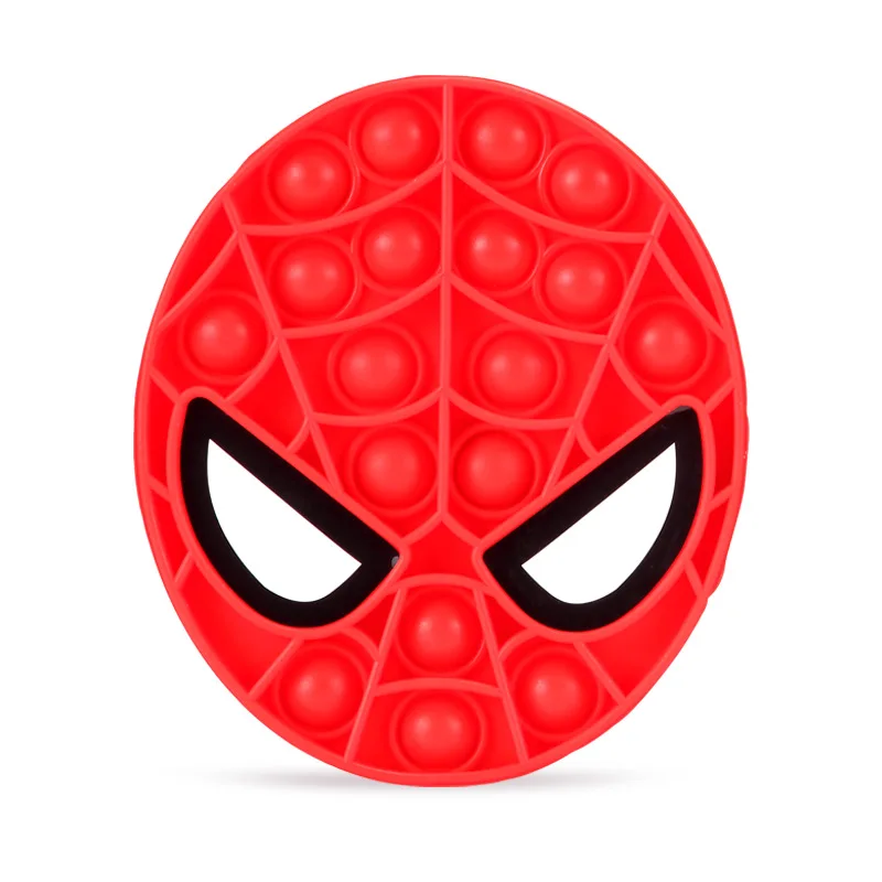 

The Avengers Spiderman Pop Toys Anti Stress Toy Children Spider-Man Spotify Premium Push Bubble Pop Boys Gifts Girls Squish Toy