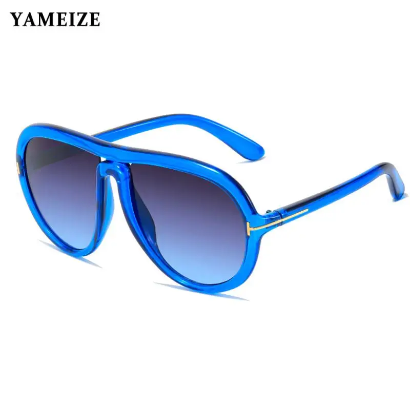 

YAMEIZE Vintage Men's Oversized Sunglasses Women Retro Large Frame Mirror Goggles Sun Glasses Outdoor Shades Oculos De Sol Uv400